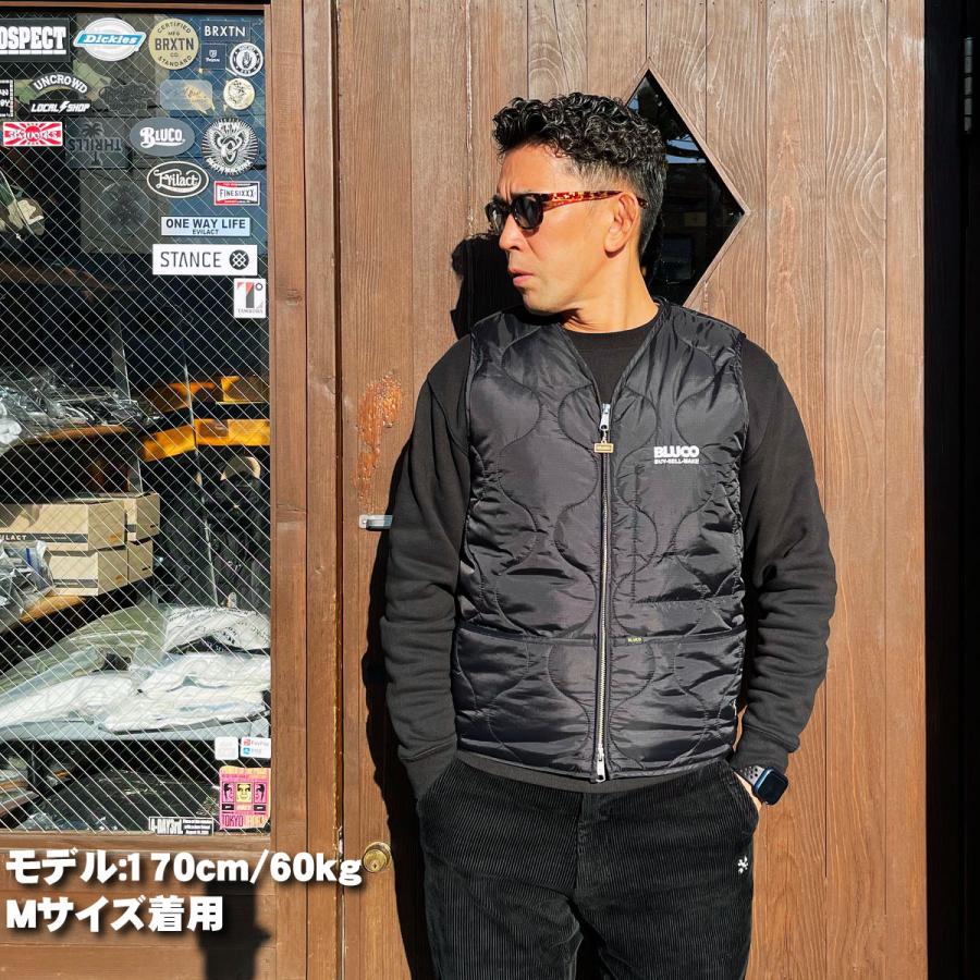 BLUCO（ブルコ） ☆セールプライス!!☆ OL-1358 V-VEST 3色(L.GRY/BLK