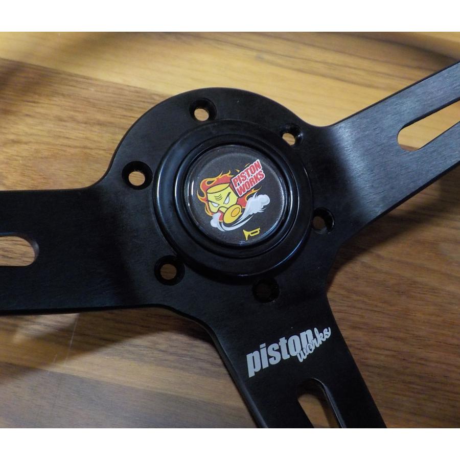 JURAN（ジュラン） PISTONWORKSステアリング ディンプルレザー 35Φ