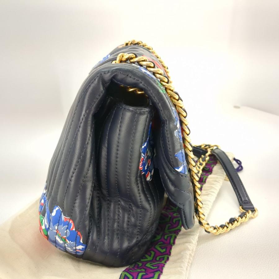 Fleming TORYBURCH トリーバーチ チェーンショルダーバッグ ネイビー