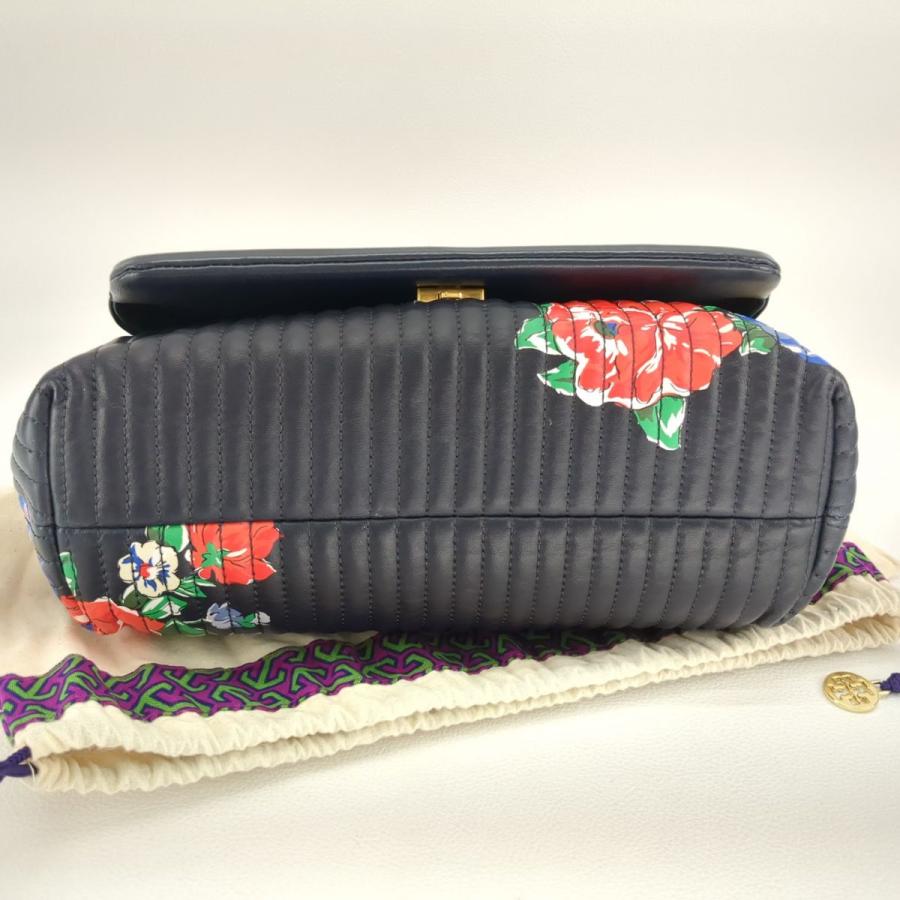 Fleming TORYBURCH トリーバーチ チェーンショルダーバッグ ネイビー