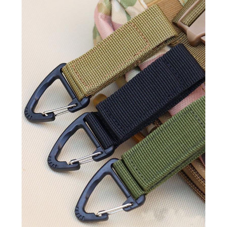 plusnao（プラスナオ） キーストラップ カラビナ付 面ファスナー式