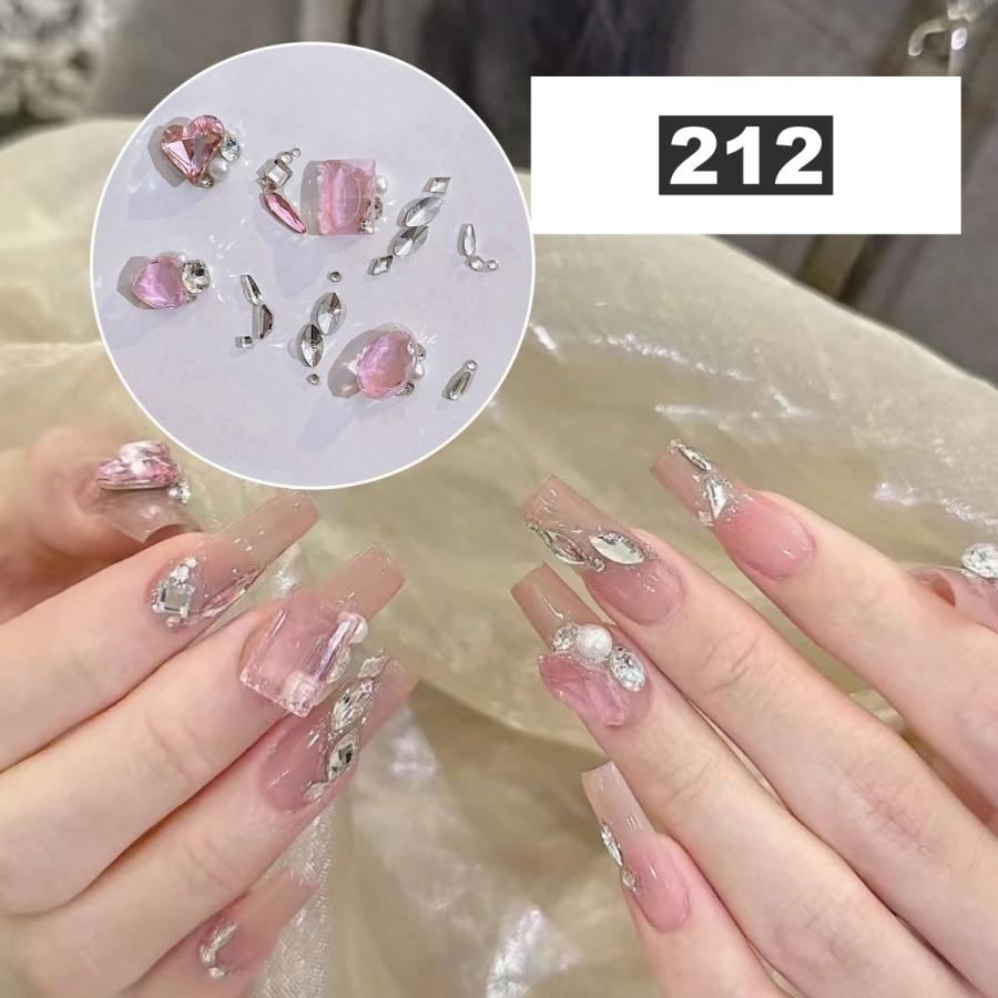 ネイルパーツ セット ラインストーン リボン 蝶 キラキラ ネイルアート