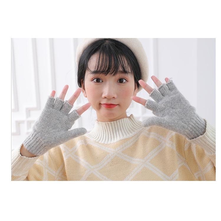 plusnao（プラスナオ） 手袋 指なし グローブ ミトンカバー付き