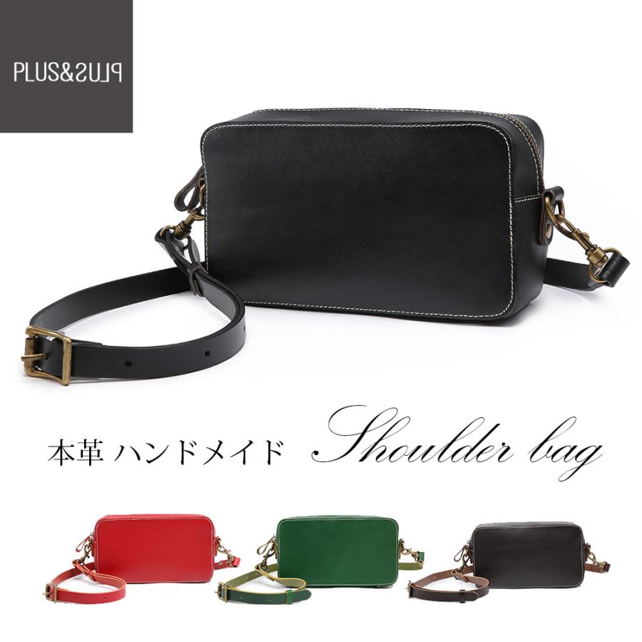 本革 ミニショルダー ショルダーバッグ 箱型 ブラック 黒 レザー 牛革