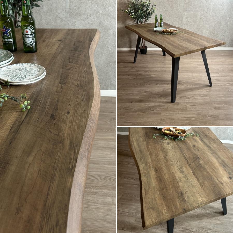 ダイニングテーブル テーブル 食卓テーブル 160 なぐり加工 4人 食卓