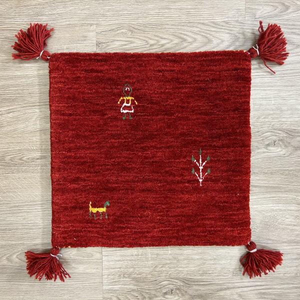 ギャッベ ギャベ マット チェアマット 40×40 インド アルゼンチン