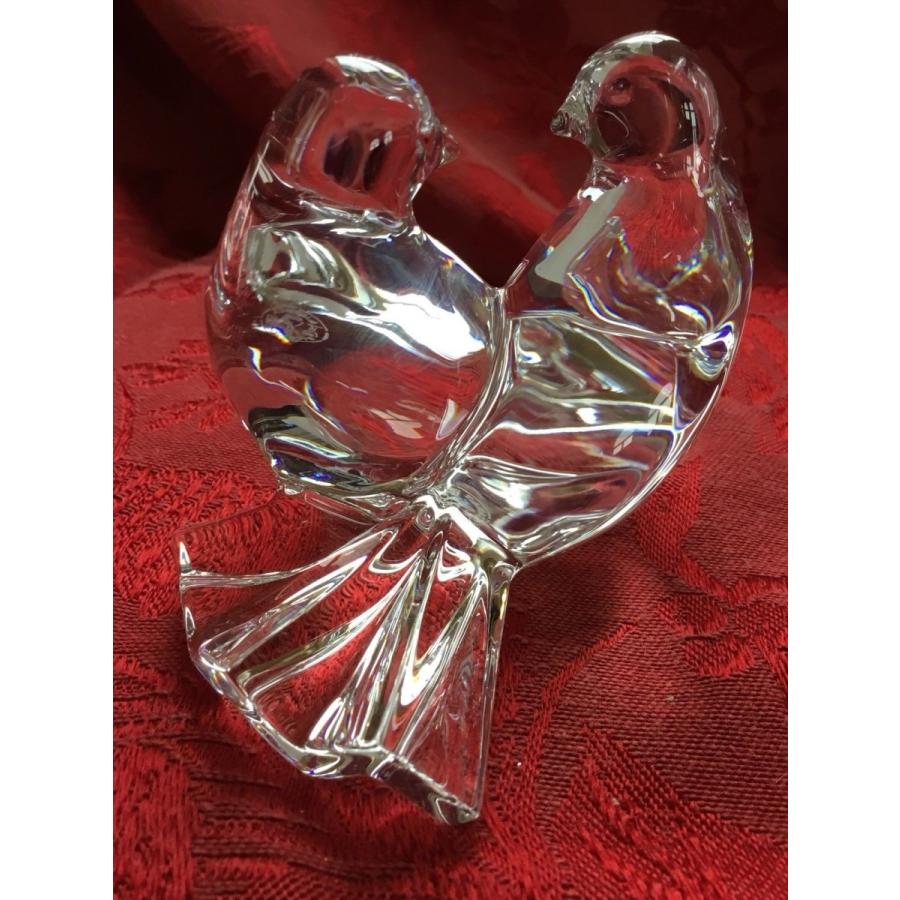 バカラ（Baccarat） 2羽の小鳥 LOVE クリスタル フィギュリン