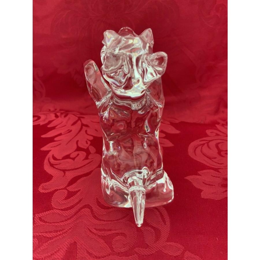 バカラ（Baccarat） 置物 ドッグ 犬 クリスタル フィギュリン