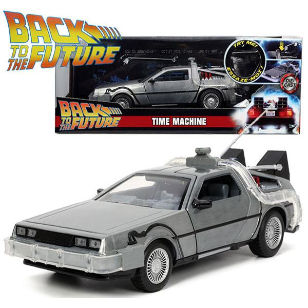 バックトゥザフューチャー ミニカー デロリアン タイムマシン 1:24