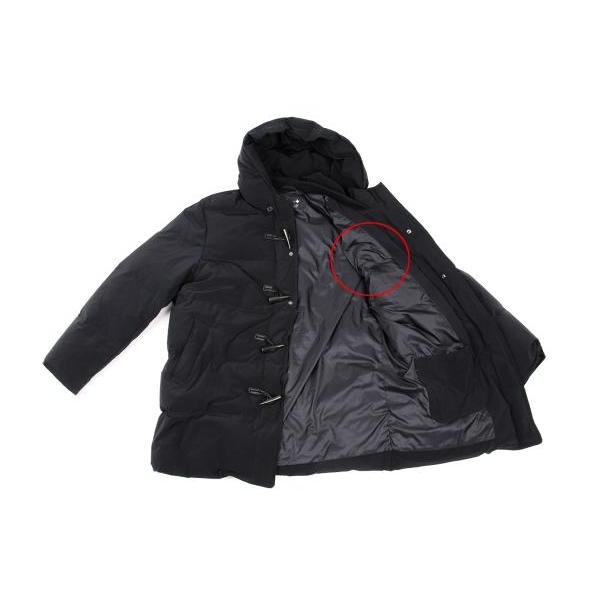 PAPAS（パパス） パパスプラスPapas+ ナイロンダッフルダウンコート 紺