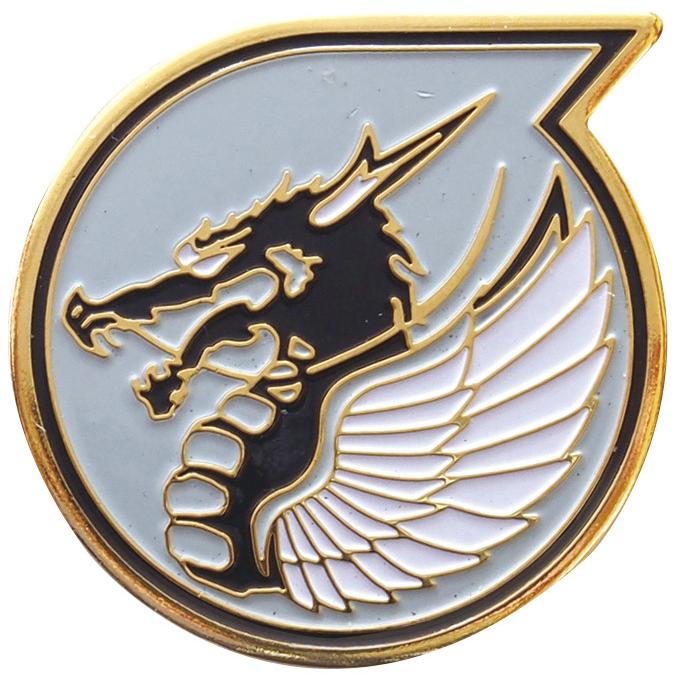 ピンバッチ 部隊マーク 航空自衛隊 小松基地 第303飛行隊(ドラゴン