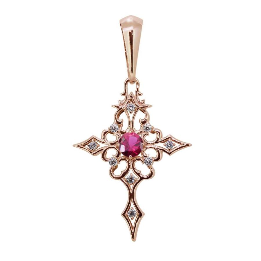 ペンダントトップ クロス 喜平 100g 18金 18k ルビー ネックレス