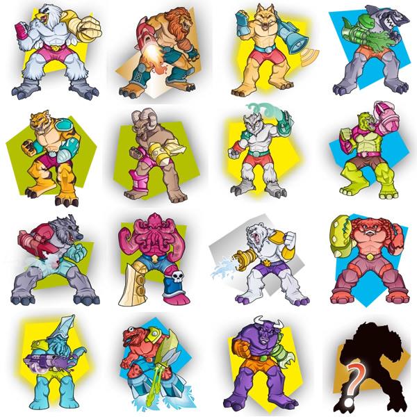 全16種類 パワーミュータント コンプリート デアゴスティーニ