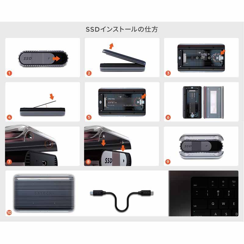SATECHI Satechi USB4 NVMe SSD Pro Enclosure エンクロージャー PST
