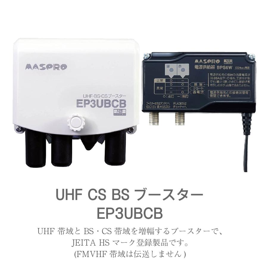 マスプロ（MASPRO） EP3UBCB UHF・BS・CSブースター (UBCBW45SS同等品