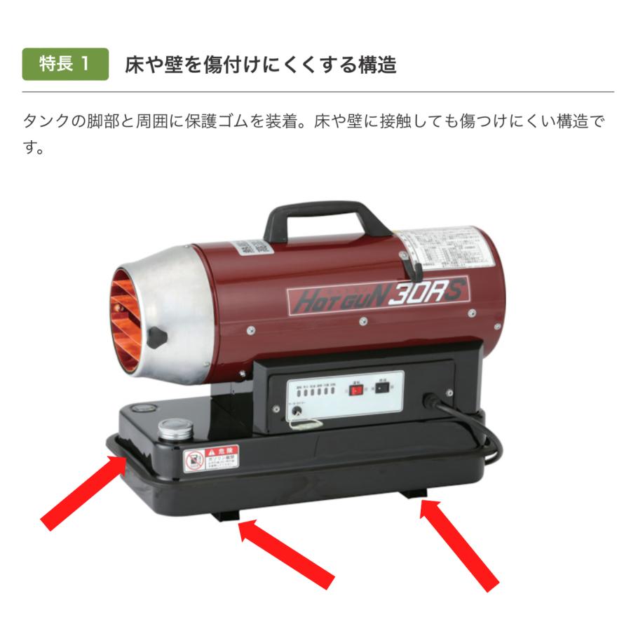 HOTGUN ホットガン 静岡製機 小型 HG30RS 静音 軽量 熱風ヒーター 業務