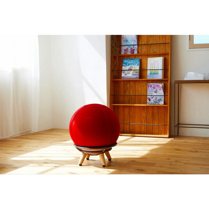 産後 チェア バランスボール 赤ちゃん 椅子 iimo サンゴチェア レッド