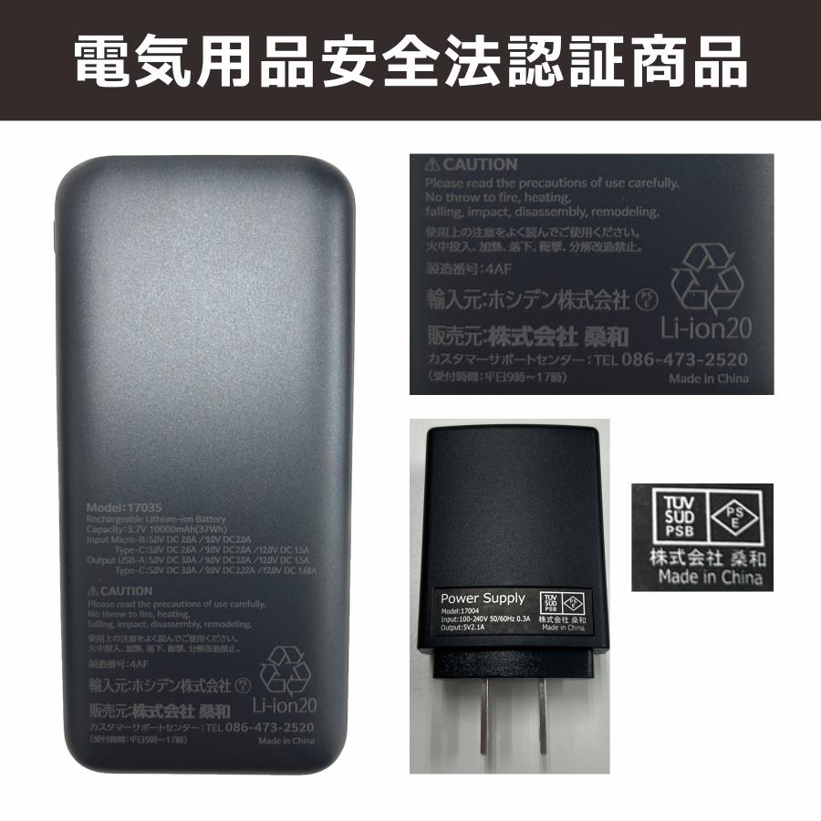 新品 桑和 ファン ベスト EFコンプリート セット ネイビー LL 19309 桑