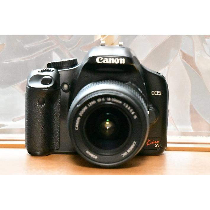 EOS Kiss X2 一眼レフカメラ 中古 初心者 Canon レンズキット 整備
