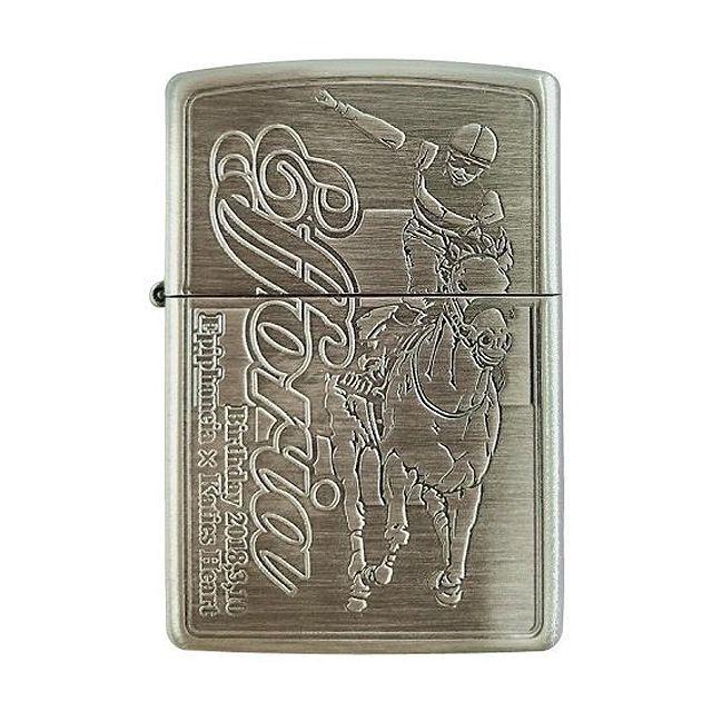 ZIPPOライター「エフフォーリア」 (ジッポー 競馬 競走馬 シルバー