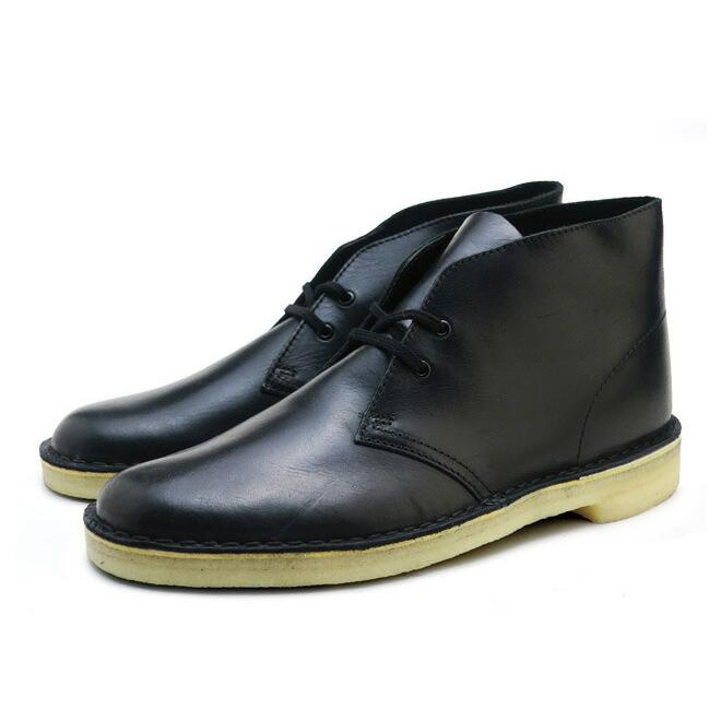 Clarks（クラークス） デザートブーツ メンズ ブラックレザー ブーツ