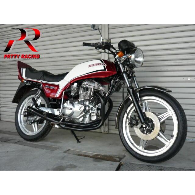 HONDA CB250NCB400N ホーク3 【響】 サイドクロス管 二重加工 マフラー