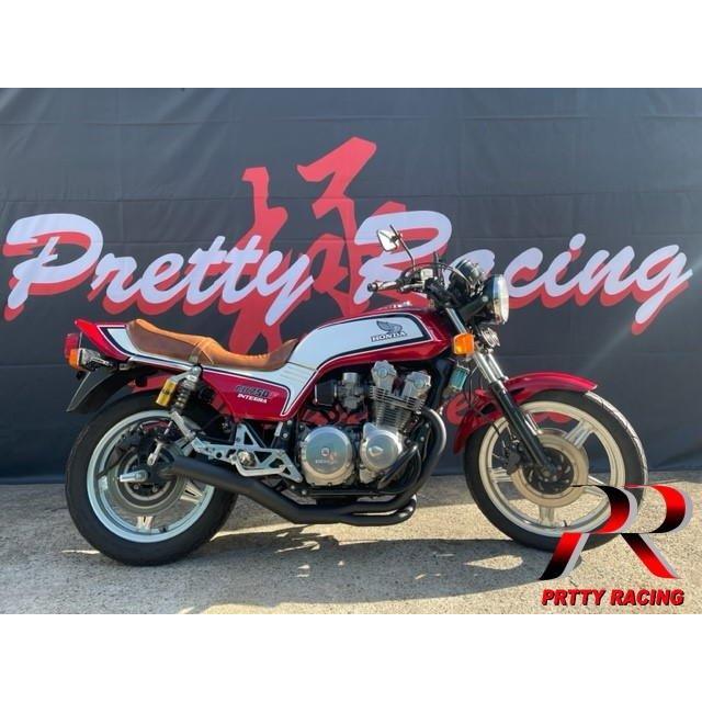 プリティー HONDA CB750F RC04 ショート管 黒 マフラー : PRETTYRACING