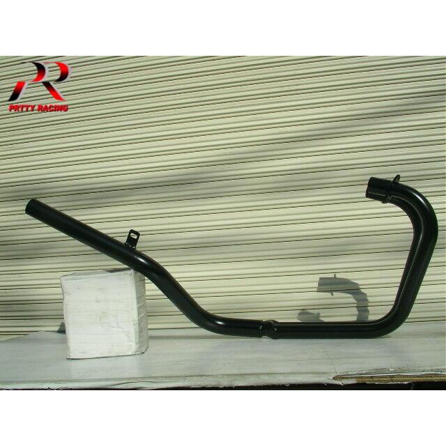 プリティ― HONDA CB250T CB400T ホーク2 ミドル管 50.8π マフラー 黒