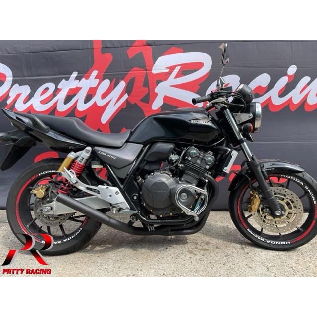 プリティ― HONDA CB400SF REVO NC42 ミドル管 50.8π マフラー 黒