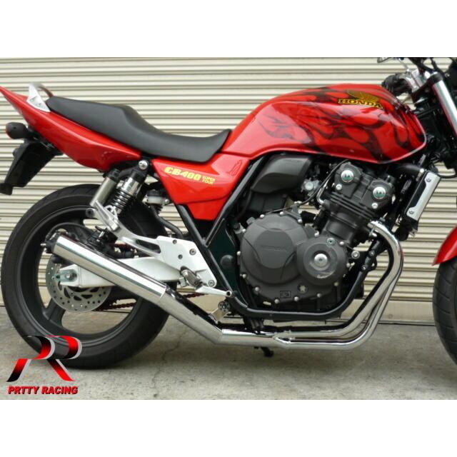 プリティー HONDA CB400SF REVO NC42 ショート管 70π マフラー メッキ