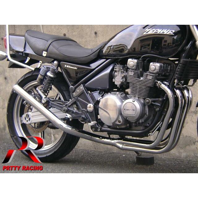 プリティ― KAWASAKI ゼファー400 /χ ミドル管 50.8π マフラー メッキ