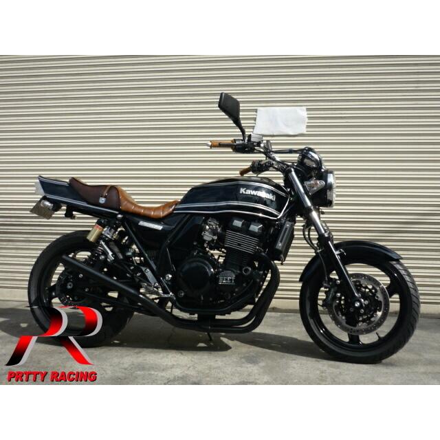 プリティ― KAWASAKI ZRX400/2 98〜 ミドル管 50.8π マフラー 黒