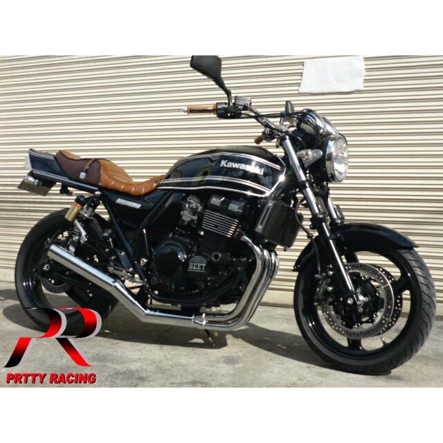 プリティー KAWASAKI ZRX400/2 98〜 ショート管 70π マフラー メッキ
