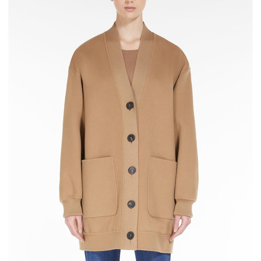 新品MAX MARA マックスマーラ カーディガン1951 キャメル L MAX MARA