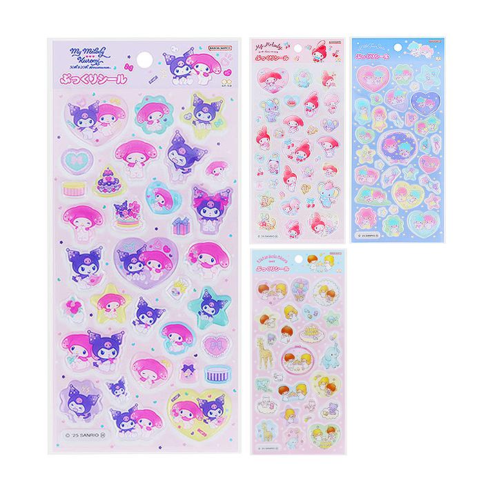 sanrio（サンリオ） サンリオキャラクターズ ぷっくりシール 4柄 [M便