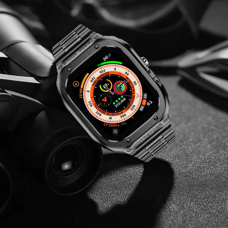 Apple Watch Series 8 7 6 5 4 SE バンド 保護ケース付き アップル