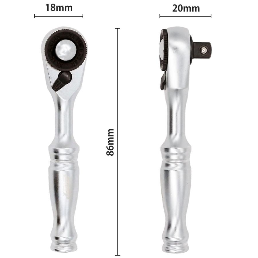 PWT 【在庫処分セール】PWT 1/4インチ 6.35mm マイクロ ラチェット