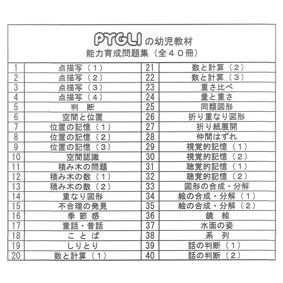 PYGLI能力育成問題集全40冊セット : ピグマリオンショップ - 通販