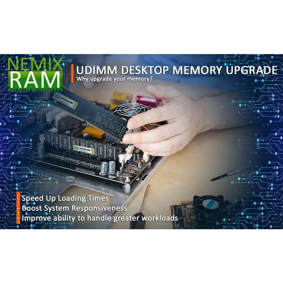 並行輸入品】 64GB (4X16GB) DDR4-2666MHz デスクトップメモリ 2Rx8