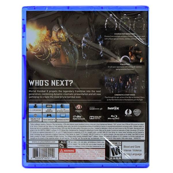 モータルコンバットX/PlayStation 4 北米版 : クアトロライン - 通販