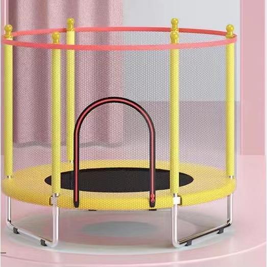 トランポリン ネット付き 子ども 子供用 大型 安全 室内 静音 6本脚 丸