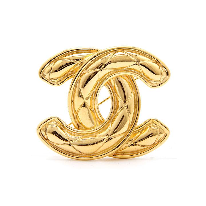 CHANEL（シャネル） ブローチ ココマーク マトラッセ 1152 ゴールド