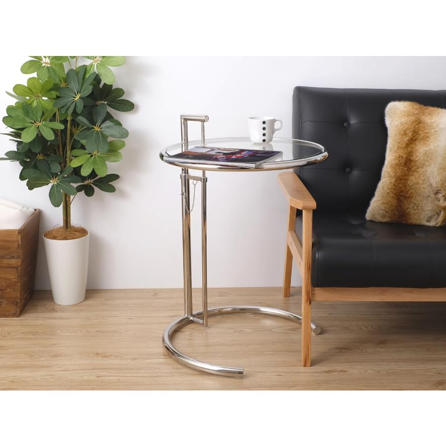 アイリーングレイ アジャスタブルテーブル 7段階調整 サイドテーブル