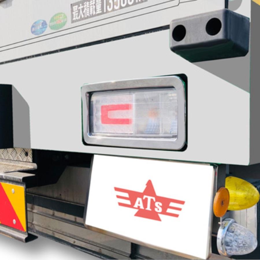 メッキテールランプベゼル 左右セット(日野純正 小糸テール用