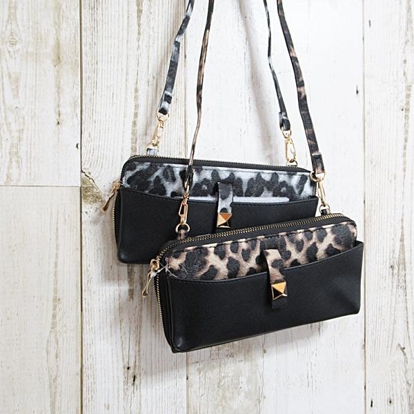 ショルダーバッグ レディースバッグ レオパード ヒョウ柄 お財布