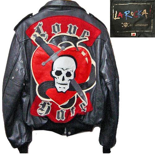 JOHNSONS・LA ROCKA! VINTAGE Flying Jacket LOVE HATE ラロッカ