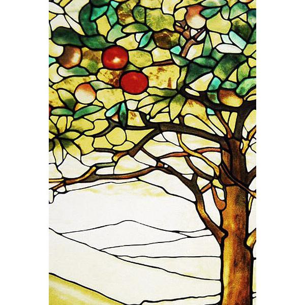 25cmステンドグラスティファニー-ツリーオブライフ『生命の木』アート