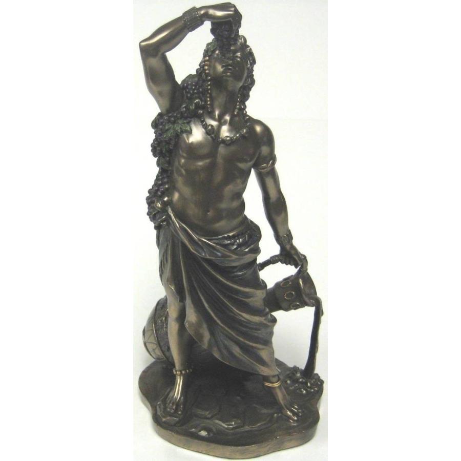 ディオニュソス バッカス像、ワインの神 ギリシャローマ神 ブロンズ風