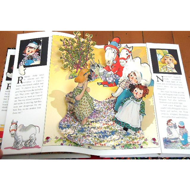 洋書絵本 ラガディアン＆アンディとしわしわ膝の駱駝 しかけ絵本