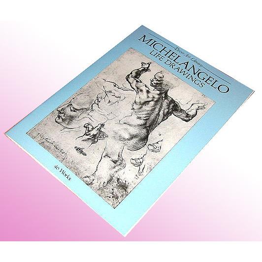 洋書画集 ミケランジェロ素描集ドローイング/ Michelangelo Life